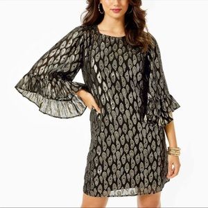 Lilly Pulitzer Onyx Leo Francis Silk Dress